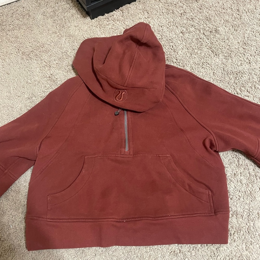 Lululemon maroon scuba sweatshirt